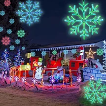 snowflake lights outdoor